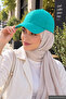 Green Plain Baseball Cap with Velcro on the Back, Adjustable Unisex Cap – Casual Sports Basic Model Hat - 3