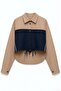 Match Detailed Striped Suit Navy Blue - 4