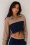 Match Detailed Striped Suit Navy Blue - 2