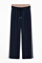 Match Detailed Striped Suit Navy Blue - 6