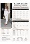 Women's Shirt with Bead Embroidery on Front and Sleeves, Standard Pants Size Suit - 2