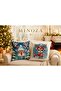 Digital Printed Deer Christmas Patterned Throw Pillow Cover Set of 2