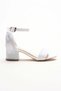 Işıl Işıl Girls' Heeled Shoes, Evening Dress Shoes, New Season, Shimmering Whitesandsinglestrap - 2