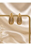 Women's Zircon Stone Steel Earrings - 7