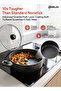 Non Stick Sauce Pan 28 Cm - Asp28ge, Aluminium With Granite Gray Coating, Heat Proof Handle- - 4