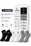 Men's 12-Piece Underwear Set Cotton 6 Boxers 6 Socks Multi-Pack - Black - Navy Blue - Gray - White - 3