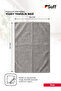 Rose Microfiber Surface Cleaning Cloth Large Surface Furniture and Wood Cleaning Cloth 70X50 cm Gray - 6