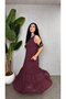 Women's Strappy Round Neck Long Viscose Two-Thread Dress with Chiffon Detail at the Hem - 3