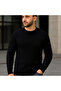 Men's Cycling Round Neck Knitwear Sweater Cotton Thick Corded Fabric Woven, Regular Fit Long Sleeve Winter - 2