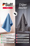 Rose Microfiber Large Size Glass and Mirror Cleaning Cloth 70X50 cm Blue - 5