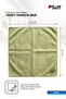 Lotus Microfiber High Absorbent Multi-Purpose Kitchen Cleaning Cloth 40X40 cm Green - 6