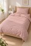 Double Sided Floral Patterned - Printed Single Duvet Cover Set - 2