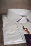 Classic Fine Pattern Light Blue Long Sleeve Cotton Pocket Comfortable Fit Premium Men's Shirt - 2