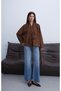 Women's Tan Suede Jacket with Lace Detail - 5