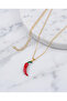 Scovia Red Pepper Steel Necklace - 4