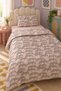 Double Sided Tiger Patterned 2-Piece Set Without Sheets Printed Single Duvet Cover Set 160x220 Cm - 5
