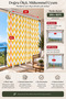 Balcony Curtain Enxboy Yellow Zigzag Lace Balcony Tarpaulin Ty801-2 - 5