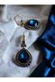 Zircon Embellished Water Drop Earrings - 3