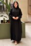 Removable Hooded Full-Length Zippered Robe with Buckle Belt