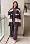 Sim Mercerized Drawstring Tunic Vest Trousers 3-Piece Set