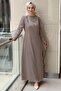 Side Ruffle Detailed Evening Dress