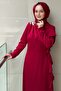 Side Ruffle Detailed Evening Dress - 3