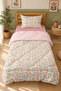 Colorful Flower Garden Cotton Double-Sided Patterned Quilted Quilt Set - 6