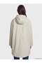 Alita City Lcw Modest Beige Hooded Women's Raincoat with a Difference - 4