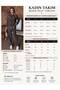 Women's Shirt with Bead Embroidery on Front and Sleeves, Standard Pants Size Suit - 2