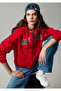 Jeans Hooded Red Sweatshirt 1S10587-86417
