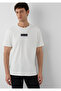 Black Printed Ecru T-Shirt Regular Fit / Normal Cut 0613539-70057 - 2