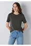 Khaki Basic T-Shirt Semi Slim Fit 1612916-71553 - 2