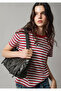 Logo Printed Striped Red T-Shirt Regular Fit / Normal Cut 1614397-91112 - 3