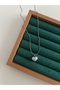 Pearl Detailed Heart Silver Color Steel Necklace 45 cm - Women's Tarnish Resistant Steel Necklace - Gift Necklace - Heart Necklace - 2