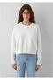 Ecru Basic Sweater Loose Fit / Relaxed Fit 1710933-80194 - 4