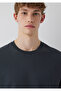 Anthracite Basic T-Shirt Loose Fit / Comfortable Cut 066249-91268 - 6