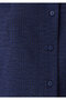 Tencel ™ ) Lyocell Blended Navy Blue Shirt Oversize / Wide Cut 1220468-81617 - 7