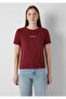 Logo Printed Red T-Shirt Slim Fit / Narrow Cut 1614201-85633 - 3