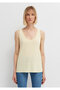 Tencel ™ ) Modal Blended Yellow Undershirt Slim Fit / Tight Fit 1613216-84571 - 3