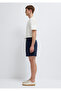 Black Navy Blue Basic Shorts 0410258-70490 - 4