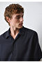 Short Sleeve Navy Blue Shirt Regular Fit / Normal Cut 0212041-70489 - 2