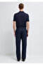 Navy Blue Linen Trousers 0010595-86623 - 5