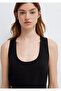 Linen Blend Black Long Dress 1310895-900 - 6