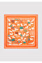 Cat Printed Orange Bandana 1913765-82676 - 4