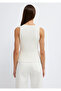 Buttoned Ecru Athlete T-Shirt Fitted / Body-Fitting Cut 1614314-70048 - 5