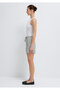 Striped Detailed Gray Shorts 1410268-80196 - 4
