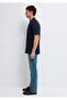 Navy Blue Polo T-Shirt Regular Fit / Normal Cut 0613272-70490 - 4