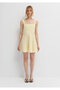Yellow Short Dress 1310870-91613 - 3