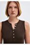 Buttoned Brown Undershirt Slim Fit / Narrow Cut 1614062-88067 - 6