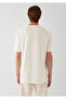 Ecru Basic T-Shirt Loose Fit / Comfortable Loose Cut 0613466-80194 - 5